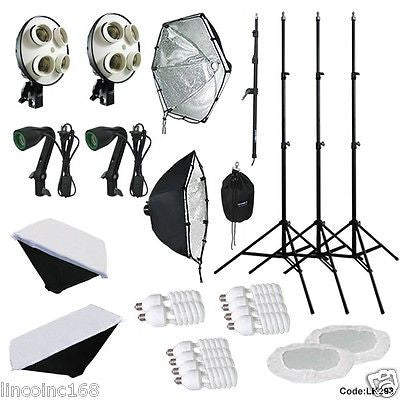 Linco LK293 Studio Softbox Boom Light Kit – 2000W, 10 Fluorescent Heads, Free Shipping