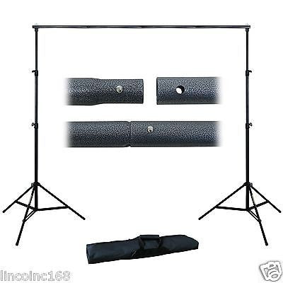 Photography 10Ft Adjustable Background Support Stand Photo Backdrop Crossbar Kit