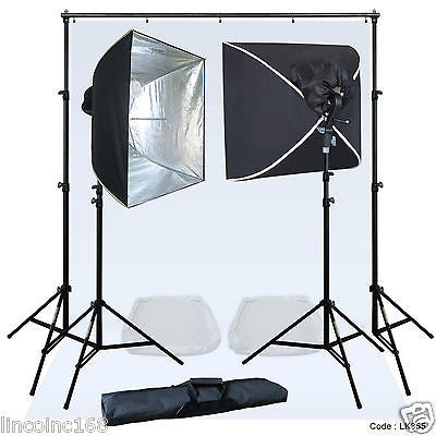 Linco Lincstore Complete Studio Lighting Backdrop Stand Background Light Kit