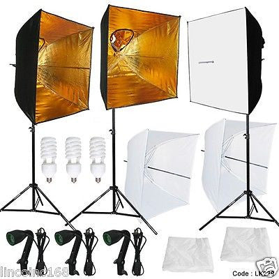 Linco Studio Photo Softbox Video Lighting Light Stand Light Kit LK229