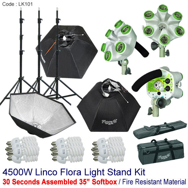 4500w Photography Studio Video Continuous Photo Softbox Light Stand  Lighting Kit