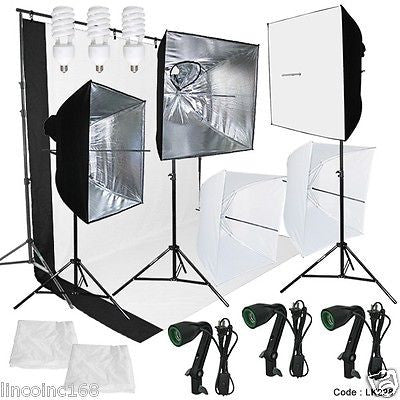 Backdrop Stand and Triple Muslin (3x6m) Cotton Backdrop Kit Backdrop Stand and Triple Muslin (3x6m) Cotton Backdrop Kit