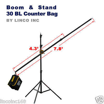 AMBITFUL MF-01 Metalen Zwaar Roestvrij Kruisarm Staal Langste 232 cm Fotostudio Kit Boomarm 94 cm - 232 cm 37-91 Inch Licht Stand Kruisarm voor C -Stand