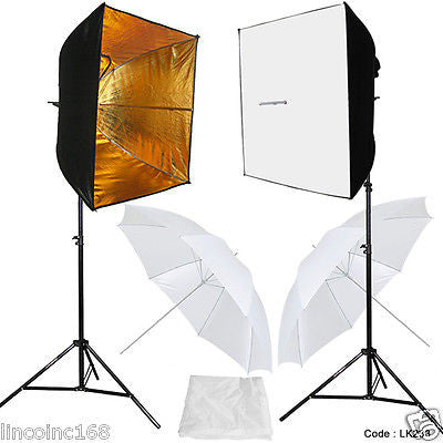 Photographic Lighting Kit W/ Photo Studio Light Bulb Softbox