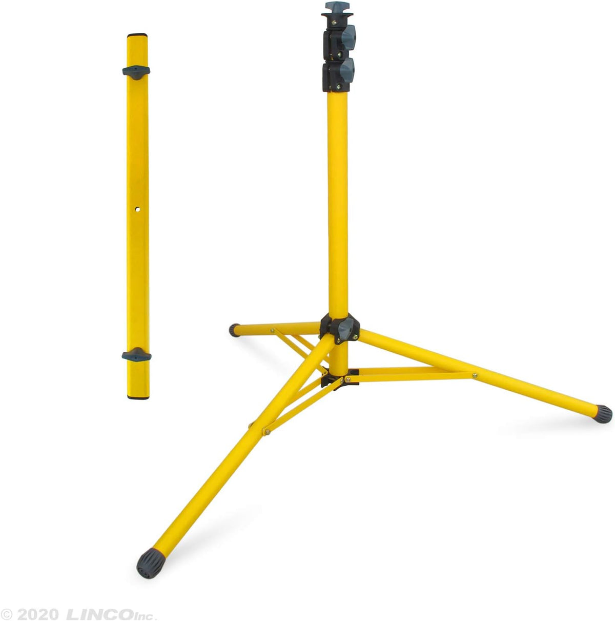 LINCO Tripod Stand LED Work Light Flood Light Heavy Duty Steel Stand Wide Base (Stand & Bar Only)