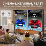 LINCO (150"/120") Projector Screen with Stand, Indoor Outdoor Movie Projector Screen 4K HD 16: 9 Wrinkle-Free Design with Carrying Bag for Backyard Movie Night