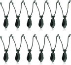 LINCO 12Pack Backdrop Clamp Adjustable Heavy Duty Black Clamps for Photo Studio Backdrop Muslin, Camera Flash Brackets, Photo Backdrop Background Support Equipment