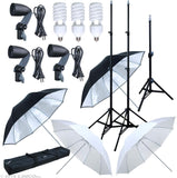 LINCO Photo Studio Lighting 600W 4 Umbrella Continuous Lighting Kit for Video Photography AM126