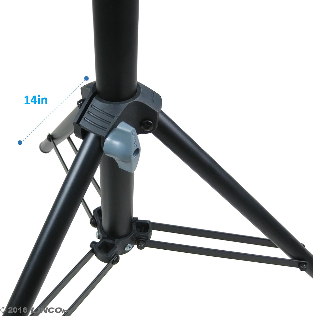 LINCO Adjustable Metal Microphone Stand with Carrying Bag Universal Mic Mount (2.5’ft-5’ft)-Black 8805