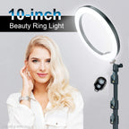 LINCO Overhead Phone Mount 10" Ring Light Tripod Stand Boom Arm for Video Photo