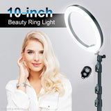LINCO Overhead Phone Mount 10" Ring Light Tripod Stand Boom Arm for Video Photo