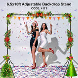 LINCO 10ft Adjustable Backdrop Support Stand Kit 10x6.5 Photography Photo Background Support System with Carrying Bag for Photo Party
