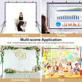 LINCO 10ft Adjustable Backdrop Support Stand Kit 10x6.5 Photography Photo Background Support System with Carrying Bag for Photo Party