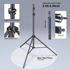 LINCO Adjustable Backdrop Stand for Parties Kit 10x7 Backdrop Photography Studio Photo Background Support System with Clamps, Sand Bag, Carry Bag 4172