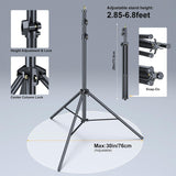 LINCO Adjustable Backdrop Stand for Parties Kit 10x7 Backdrop Photography Studio Photo Background Support System with Clamps, Sand Bag, Carry Bag 4172