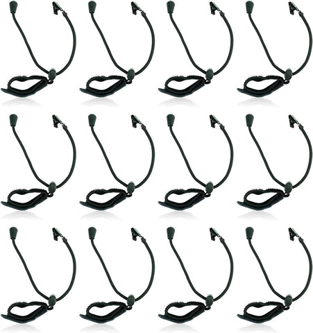 LINCO 12Pack Backdrop Clamp Adjustable Heavy Duty Black Clamps for Photo Studio Backdrop Muslin, Camera Flash Brackets, Photo Backdrop Background Support Equipment