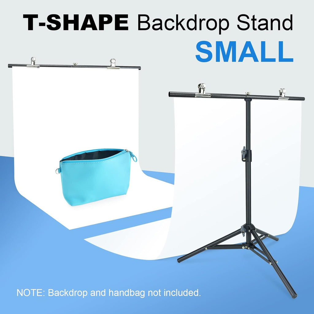 LINCO T-Shape Backdrop Stand Small 31x27in Support Stand System Metal 8812B