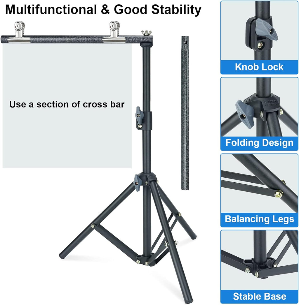 LINCO T-Shape Backdrop Stand Small 31x27in Support Stand System Metal 8812B