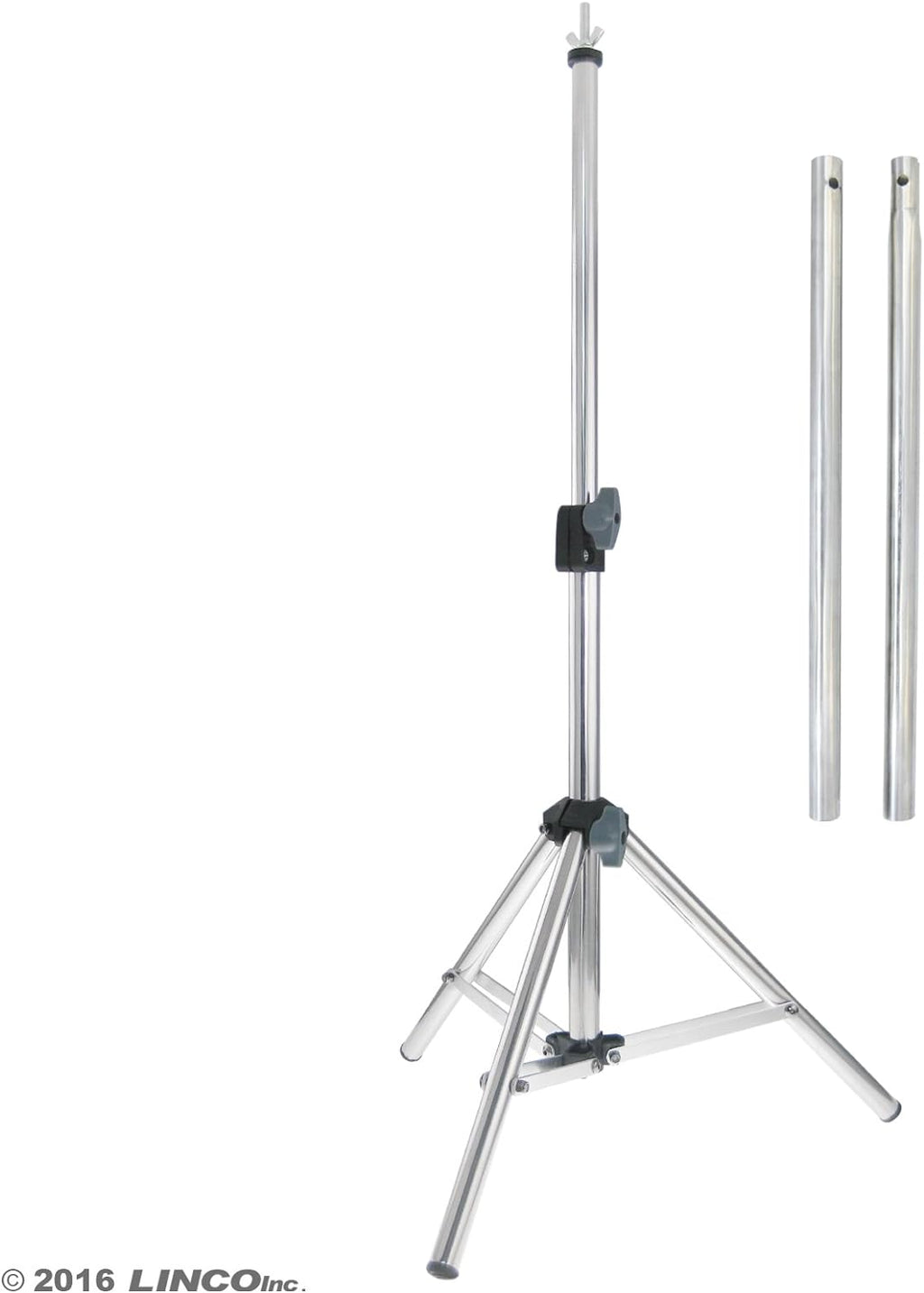 LINCO Silver Photography Backdrop Background Support Stand 2.2x2.6ft Table Top