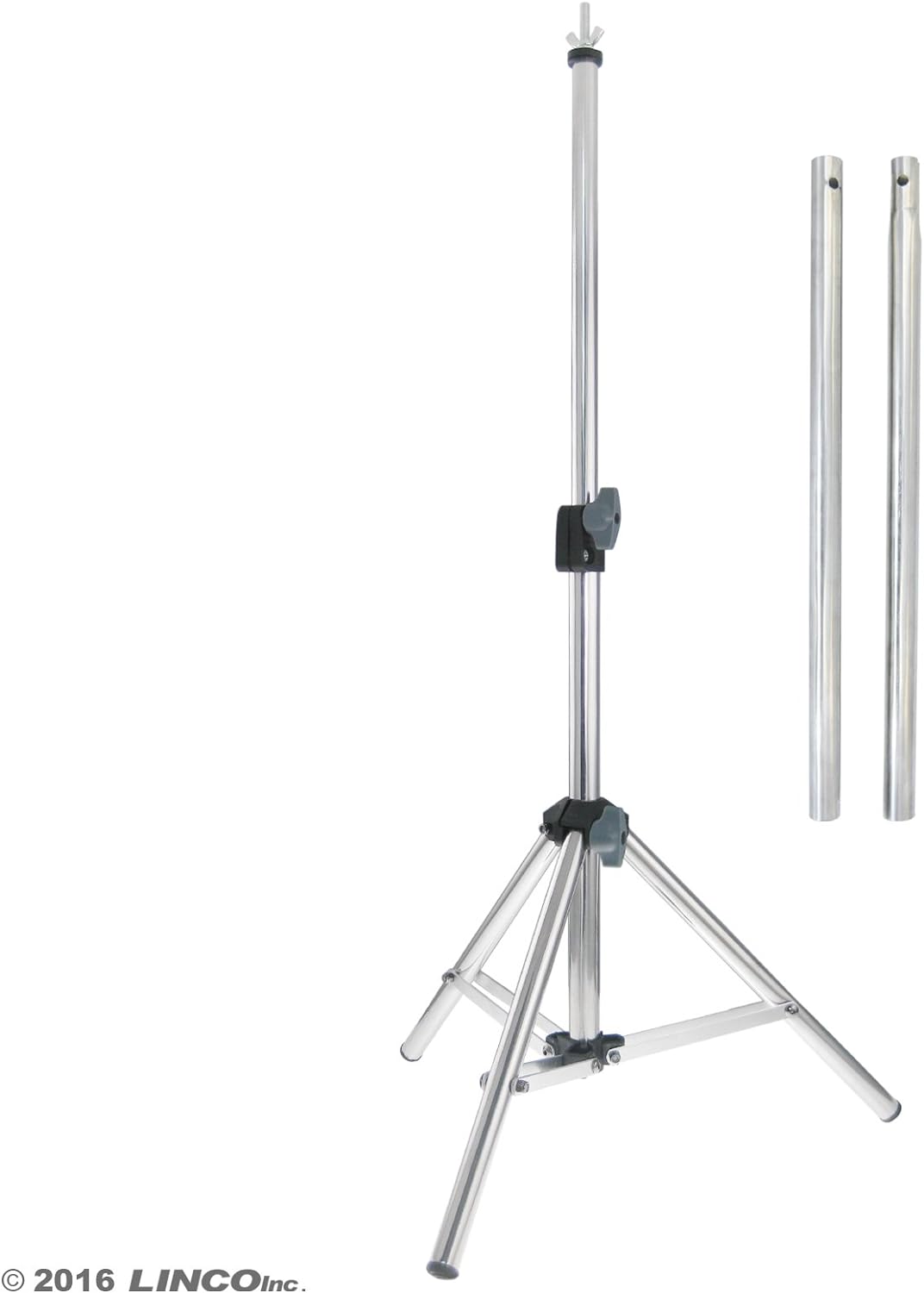 LINCO Silver Photography Backdrop Background Support Stand 2.2x2.6ft Table Top