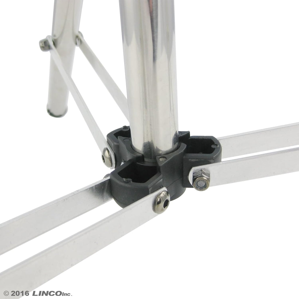 LINCO Silver Photography Backdrop Background Support Stand 2.2x2.6ft Table Top