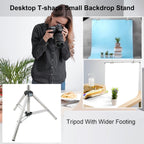 LINCO Silver Photography Backdrop Background Support Stand 2.2x2.6ft Table Top