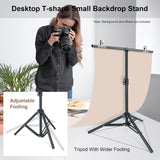 LINCO TableTop 2.2x2.6ft T Shape Photography Backdrop Background Support Stand