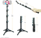 LINCO (Black/Pink/White/Blue) Adjustable Selfie Stick Tripod 40” Rotatable Heavy Duty Selfie Stick with Bluetooth Wireless Remote Shutter for iPhone Samsung