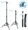 LINCO Adjustable Metal Microphone Stand with Carrying Bag Universal Mic Mount (2.5’ft-5’ft)-Black 8805