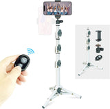 LINCO (Black/Pink/White/Blue) Adjustable Selfie Stick Tripod 40” Rotatable Heavy Duty Selfie Stick with Bluetooth Wireless Remote Shutter for iPhone Samsung