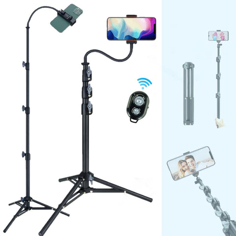 LINCO 80in Phone Tripod Selfie Stick Heavy Duty Tripod Stand with Remote