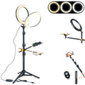 LINCO Overhead Phone Mount 10" Ring Light Tripod Stand Boom Arm for Video Photo