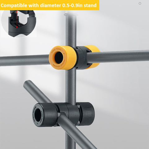 LINCO Dual Head Knob Swivel Clamp Head Holder Bracket Photography Overhead Shooting TD210