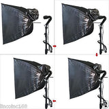 24" Photo Softbox Umbrella Studio Continuous Lighting Backdrop Stand Kit