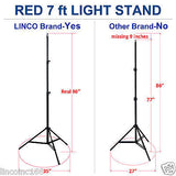 3 x 7ft Light Stand Photo Video Studio Lighting Photography Stands Linco