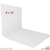 Chromakey White Screen Lighting Kit 2400 Watt 9'×15' Backdrop Background Stand