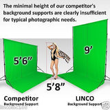9x10 Adjustable Background Support Stand Photo Backdrop Crossbar Kit Photography