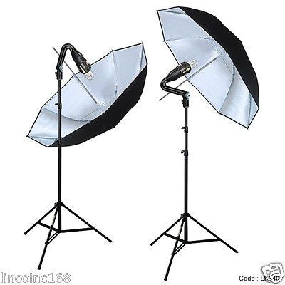 Photography Stand Studio Flash Strobe Slave Light Lighting Kit