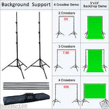 10 x 20 Chromakey Green Screen Backdrop Background Stand for Studio Light Kit