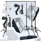 Linco Lincstore Complete Studio Lighting Backdrop Stand Background Light Kit