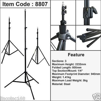 PHOCUS 7ft Portable Light Stand - Reverse Legs Photography Stand For Studio & Outdoor
