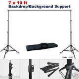 Photography Lighting Muslin Backdrop Stand Studio Kit 3 Backdrop 3 Light