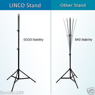 3 x 7ft Light Stand Photo Video Studio Lighting Photography Stands Linco