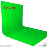 Chromakey Green Screen Lighting Kit 10' x 20' Backdrop Muslin 9' x10' Background