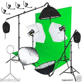 Photography Studio Lighting Backdrop Boom Stand Photo Light Kit