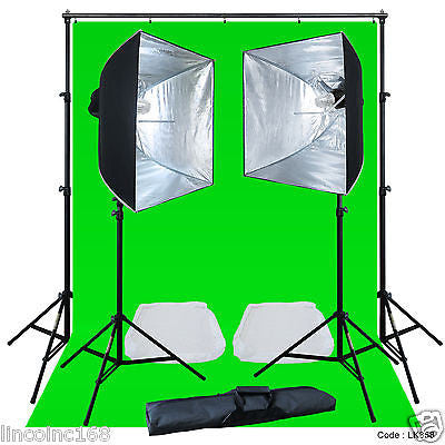 Linco Lincostore Studio Lighting Strobe Flash Photo Backdrop Light Stand Kit