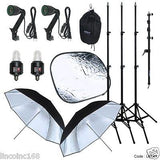 Studio Video Strobe Flash Lighting Light Stand Boom Umbrella Kit