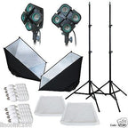2000W Video Continuous Lighting Photography Softbox Light Stand Photo Studio Kit