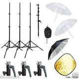 Studio Photography Lighting Boom Stand Kit for Speedlite W/ Reflector Holder