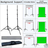 Chromakey Green Screen Lighting Kit 10' x 20' Backdrop Muslin 9' x10' Background